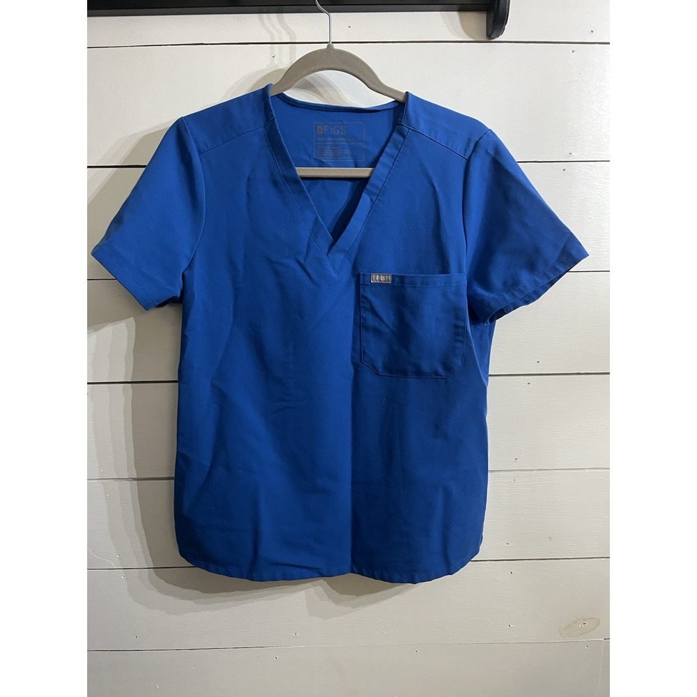 FIGS Technical Collection Catarina Scrub Top Blue Medium Style: FW1000